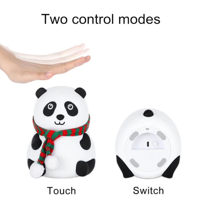 Cute Panda Lamp with Touch Control – 7 Colors RGB Night Light | The Perfect Christmas Gift - Image 9