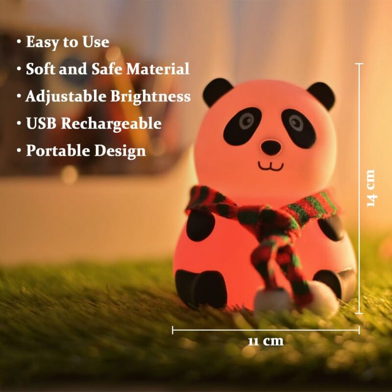 Cute Panda Lamp with Touch Control – 7 Colors RGB Night Light | The Perfect Christmas Gift - Image 3