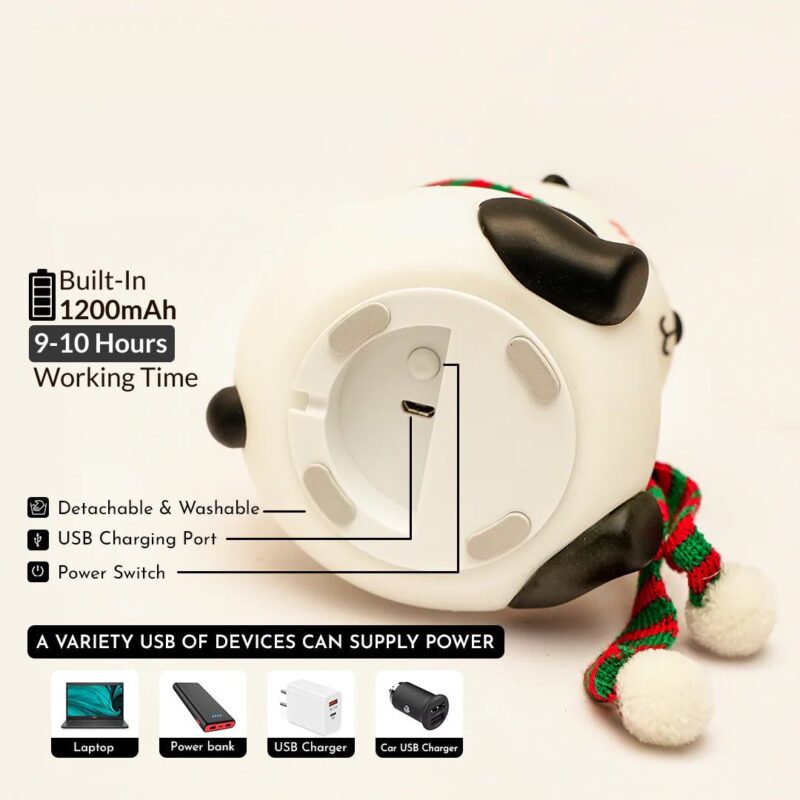 Cute Panda Lamp with Touch Control – 7 Colors RGB Night Light | The Perfect Christmas Gift - Image 4