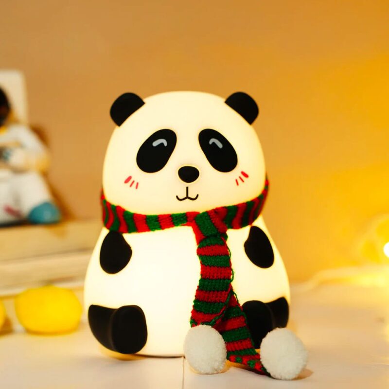 Cute Panda Lamp with Touch Control – 7 Colors RGB Night Light | The Perfect Christmas Gift