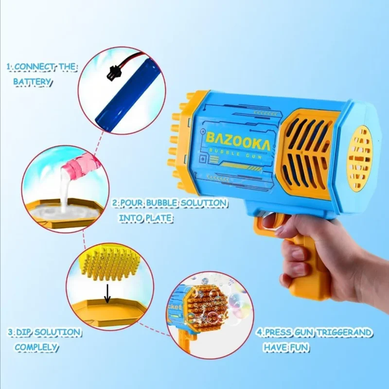 💥HOT SALE 49% OFF💥-Bazooka Bubble Gun Machine Toy - Image 5